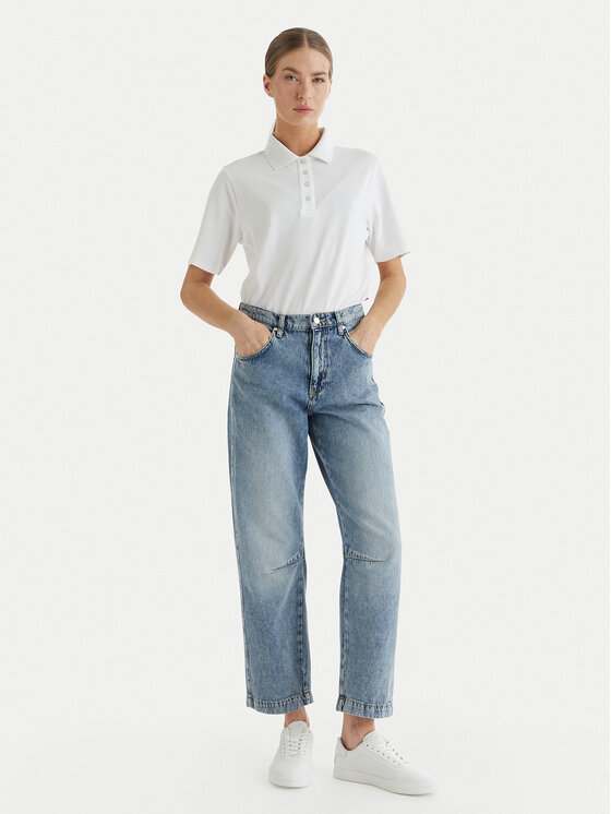 JOOP! Jeans JOOP! Jeans Polo Talena 10100104 30100660 Biały Modern Fit