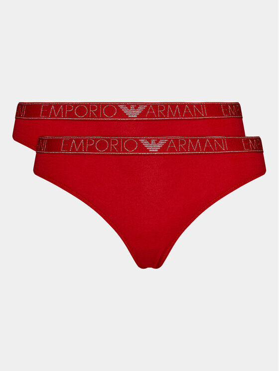Emporio Armani Underwear Set 2 parov tangic 163333 3F223 00173 Rdeča