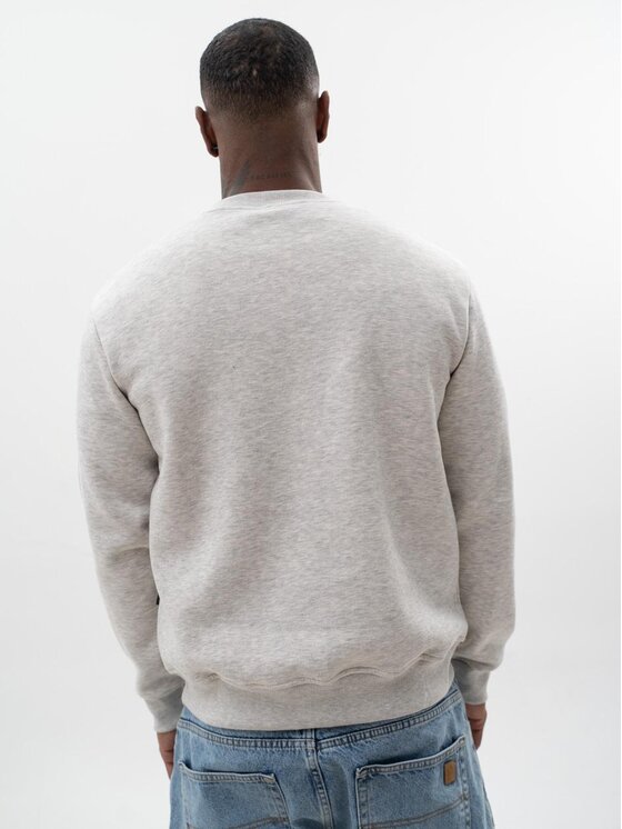 Jigga Wear Jigga Wear Bluza Bluza Bez Kaptura Męska Szara Jigga Wear 3D Crown L Szary Regular Fit