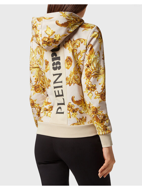 Plein Sport Plein Sport Bluza 21371 Beżowy Regular Fit