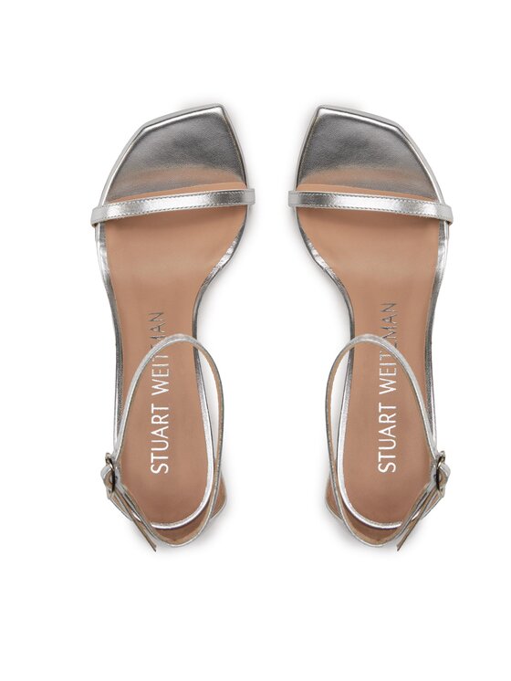 Stuart Weitzman Stuart Weitzman Sandály Nudistcurve 100 Sanda SA178 Stříbrná