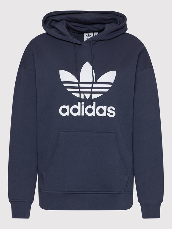 adidas adidas Bluza adicolor Trefoil HE6951 Granatowy Regular Fit