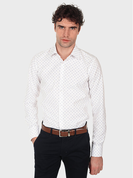 Evenemen Evenemen Koszula STAMPA K75991 Biały Slim Fit