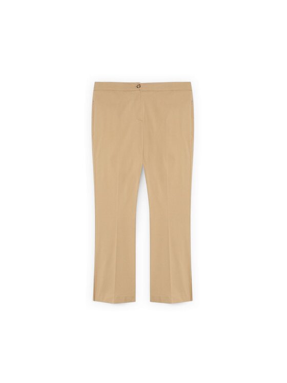 Fiorella Rubino Fiorella Rubino Spodnie materiałowe P708L102410N002 Kremowy Regular Fit