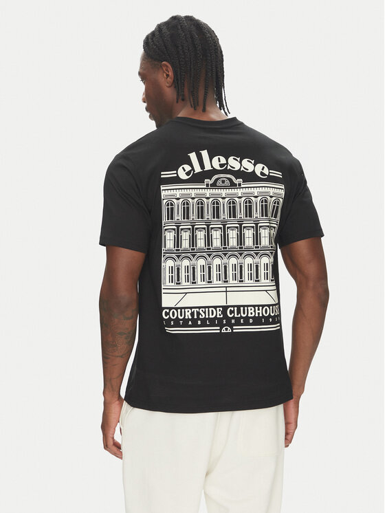 Ellesse Ellesse T-Shirt Courtside SHZ21991 Czarny Regular Fit