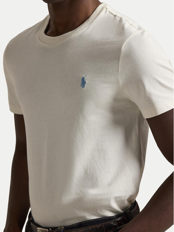 Polo Ralph Lauren Polo Ralph Lauren Póló 710671438524 Ekru Slim Fit