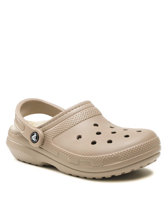 Crocs Crocs Šľapky Crocs Classic Lined Clog 203591 Béžová