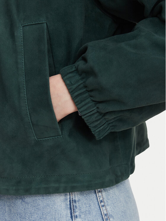 Weekend Max Mara Weekend Max Mara Μπουφάν δερμάτινο Zuppa 2625446011 Πράσινο Regular Fit