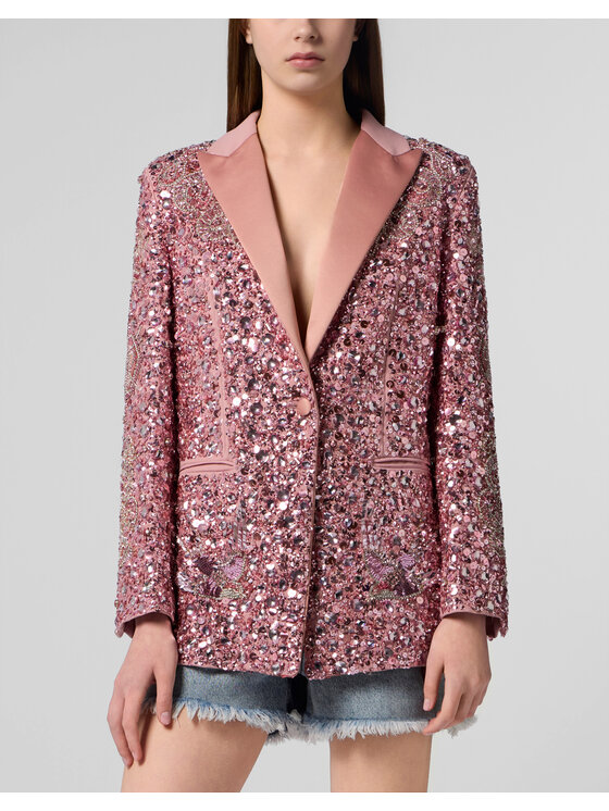 PHILIPP PLEIN PHILIPP PLEIN Giacca da abito 30465 Rosa Loose Fit