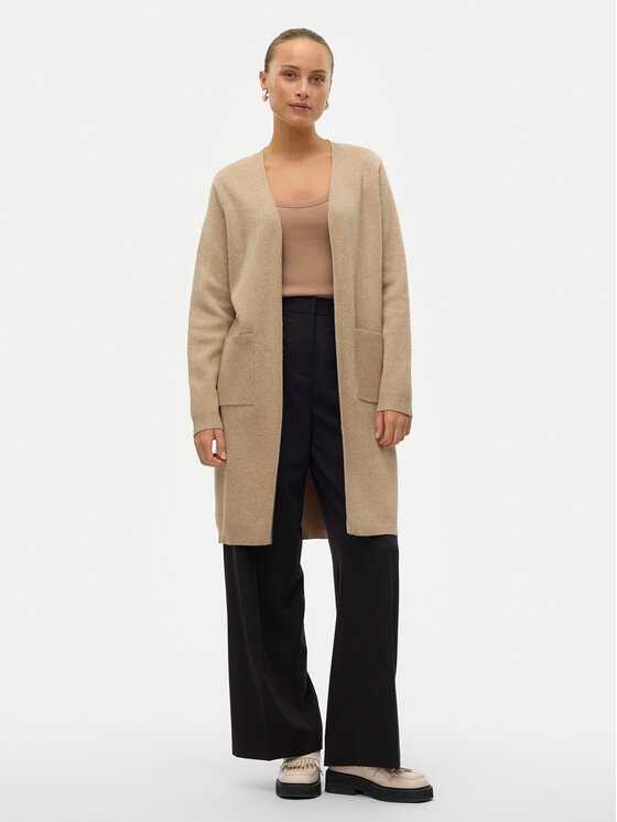 Vero Moda Vero Moda Kardigan Saba 10309316 Beżowy Regular Fit