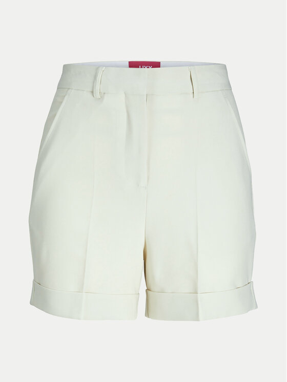 JJXX JJXX Auduma šorti Mary 12213192 Écru Regular Fit