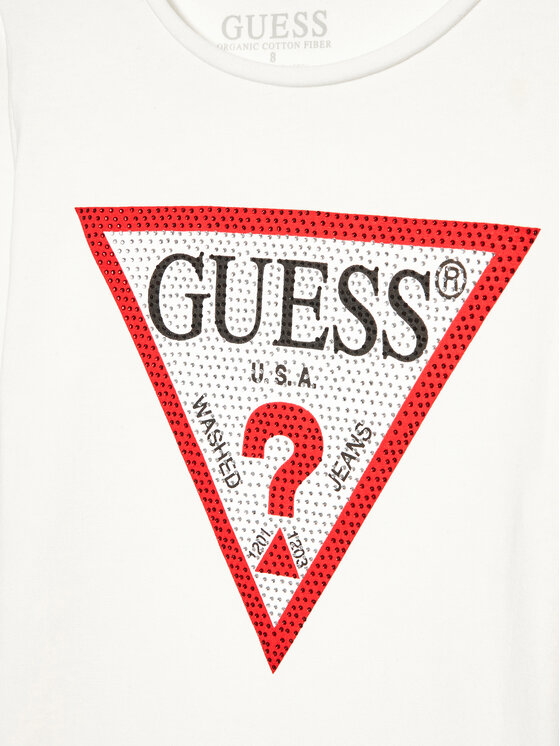 Guess Guess Μπλουζάκι J2YI50 K6YW1 Λευκό Regular Fit