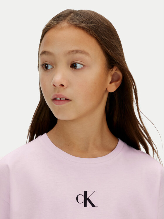 Calvin Klein Jeans Calvin Klein Jeans T-Shirt Logo IG0IG02136 Rosa Boxy Fit