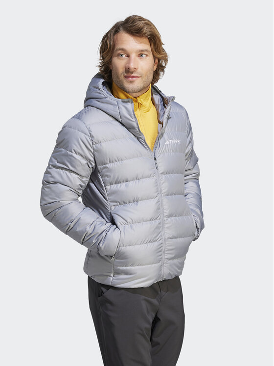 adidas adidas Geacă din puf Terrex Multi Light Down IP6042 Gri Slim Fit