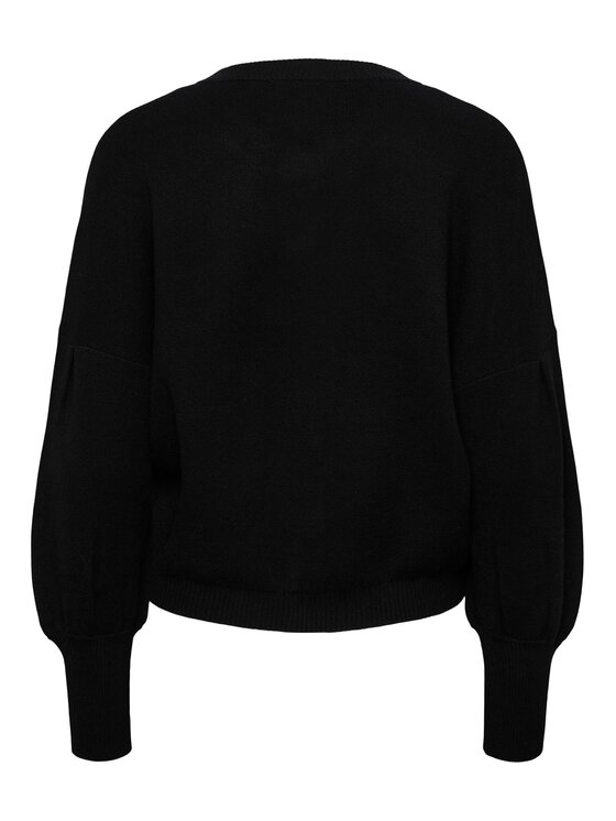 YAS YAS Kardigan 26030699 Czarny Regular Fit