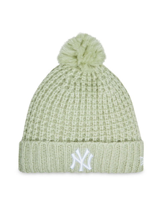 New Era Cepure Wmns Cosy Pom 60364285 Zaļš