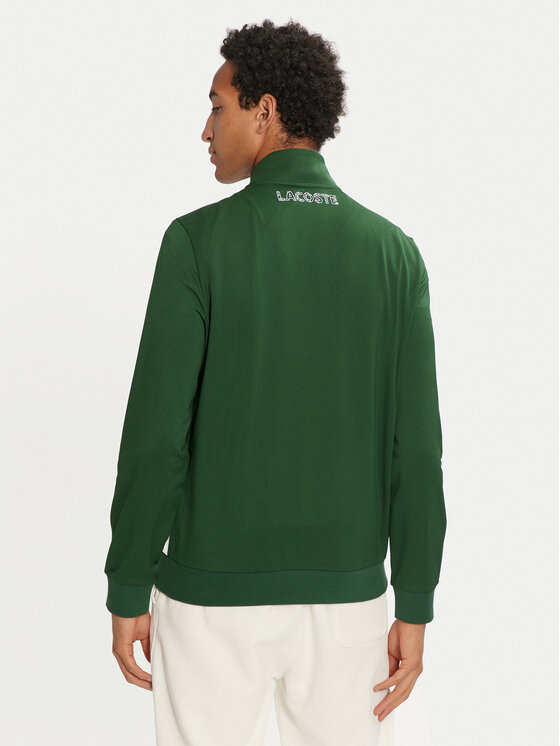 Lacoste Lacoste Majica dugih rukava SH2646 Zelena Regular Fit