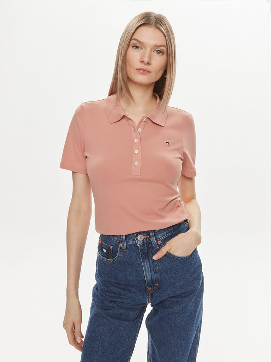 Tommy Hilfiger Tommy Hilfiger Tricou polo 1985 WW0WW37823 Roz Slim Fit