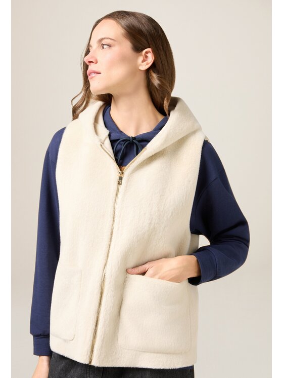 Oltre Oltre Cappotto invernale 0081J000124N011 Bianco Baggy Fit