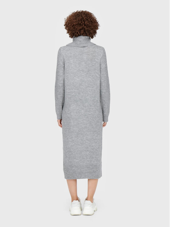 ONLY ONLY Sukienka dzianinowa Brandie 15214595 Szary Relaxed Fit
