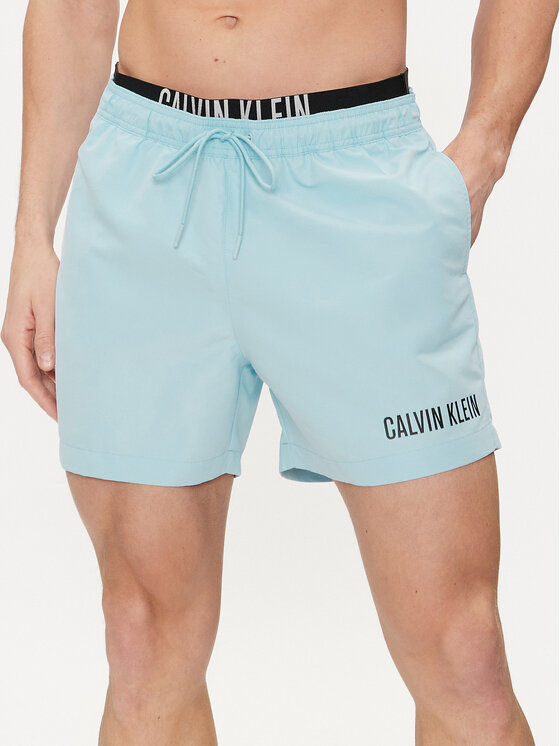 Calvin Klein Swimwear Kopalne hlače KM0KM00992 Modra Regular Fit