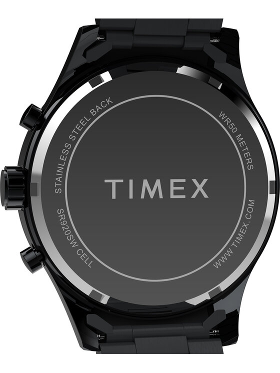 Timex Timex Zegarek TW2Y01600 Czarny