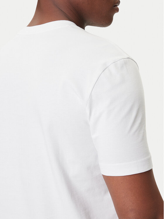 BOSS BOSS T-krekls Te_Wheel 50546381 Balts Regular Fit