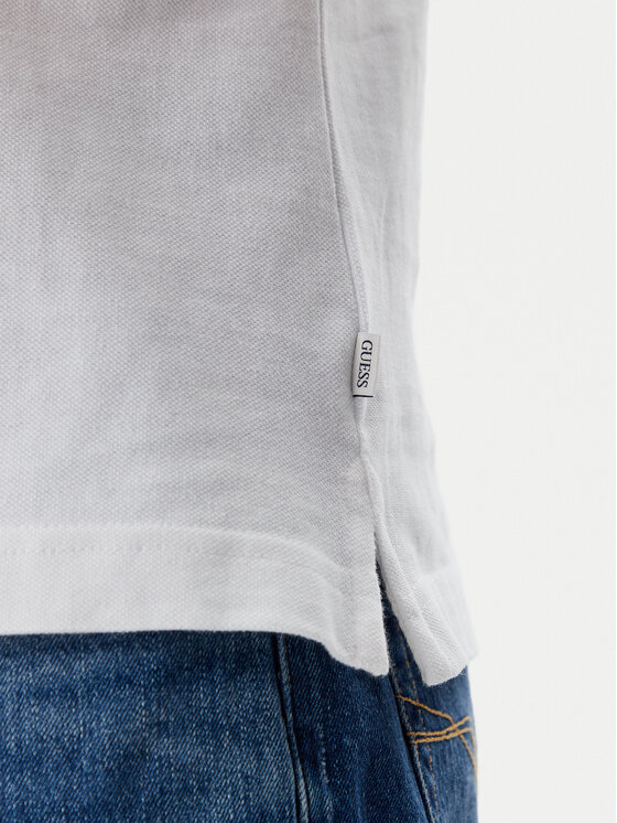 Guess Jeans Guess Jeans Polokošeľa M5GP29 KCJV1 Biela Regular Fit