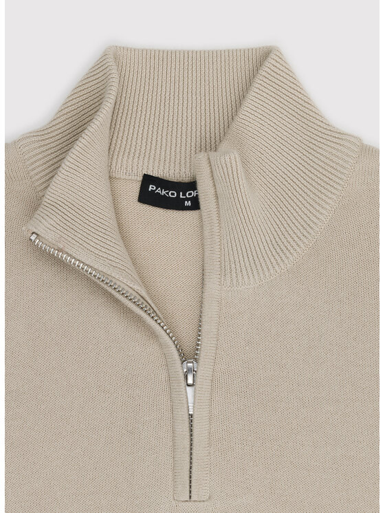Pako Lorente Pako Lorente Sweter P26WF-2X-027 Beżowy Straight Fit