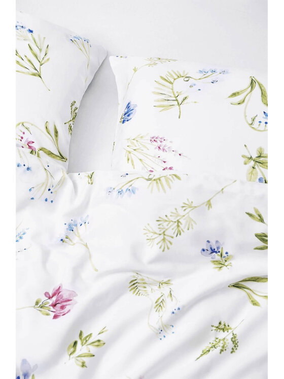 White pocket White pocket Komplet pościeli satynowa Biały
