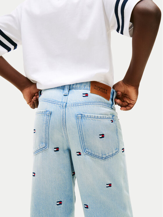 Tommy Hilfiger Tommy Hilfiger Дънки Wavy Flag KB0KB10417 Светлосин Loose Fit