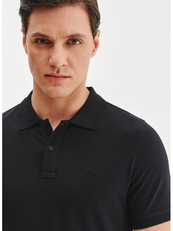 Pako Lorente Pako Lorente Polo P25BN-TX-001 Czarny Classic Fit
