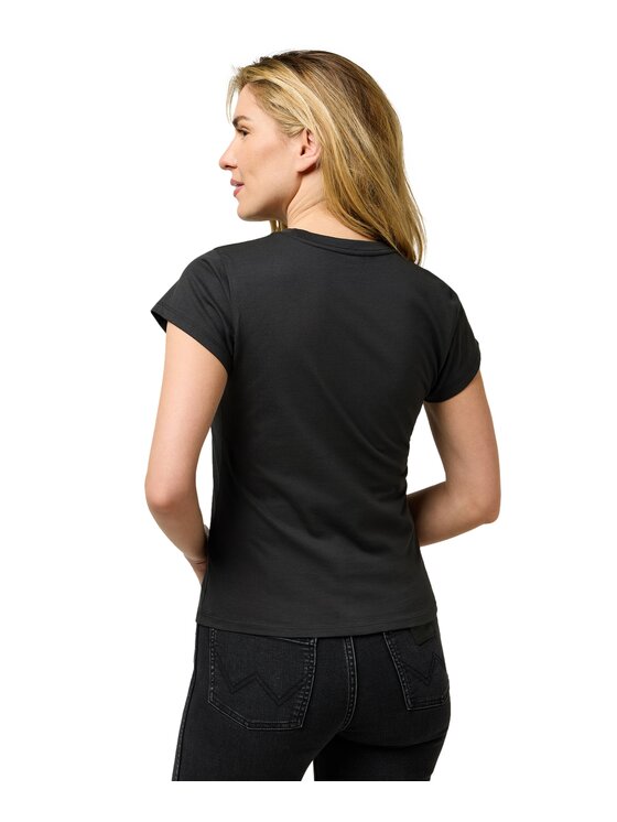 Wrangler Wrangler T-Shirt 112370820 Czarny Regular Fit