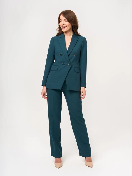 Willsoor Willsoor Marynarka 68211 Zielony Slim Fit