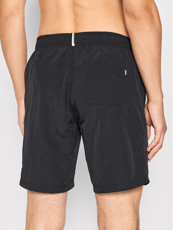 BOSS Boss Szorty kąpielowe Whale 50469329 Czarny Regular Fit