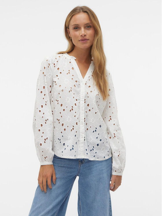 Vero Moda Vero Moda Hemd Ida 10303333 Weiß Regular Fit
