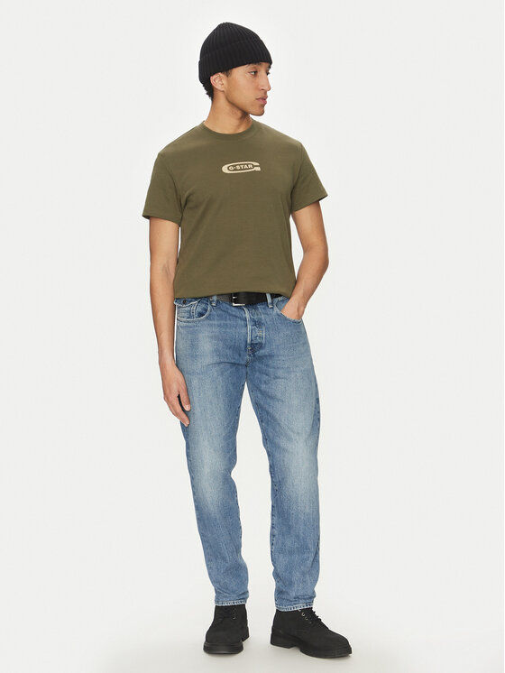 G-Star Raw G-Star Raw Tričko Old Skool D25967-C812 110 Zelená Regular Fit