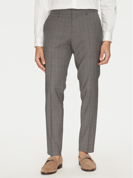 BOSS BOSS Garnitur H-Huge 50535023 Szary Slim Fit