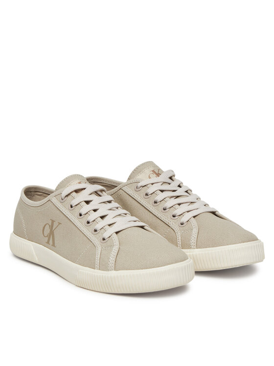 Calvin Klein Jeans Calvin Klein Jeans Tenisówki Ess Vulc Low Cv Mg Wn YW0YW01762 Beżowy