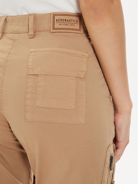 Aeronautica Militare Aeronautica Militare Hlače iz tkanine 241PA1589DCT3307 Bež Regular Fit