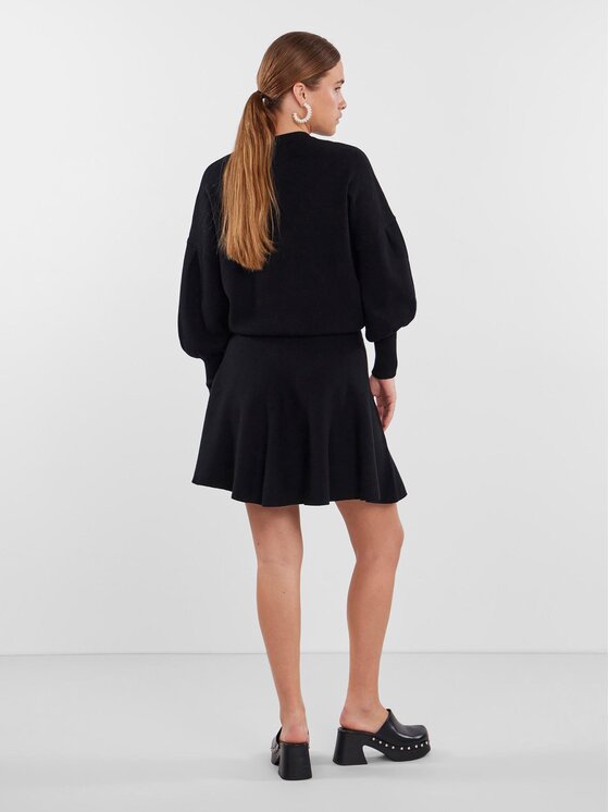 YAS YAS Kardigan 26030699 Czarny Regular Fit
