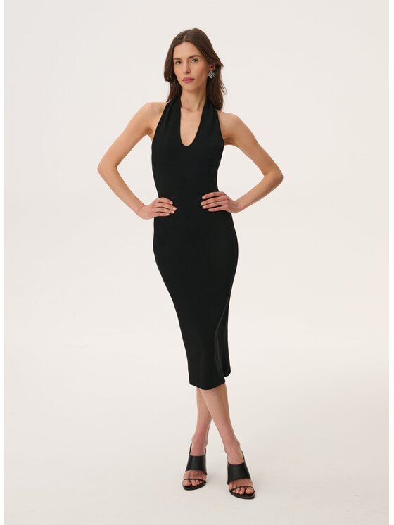 LEBRAND LEBRAND Sukienka letnia Amalfi Czarny Regular Fit