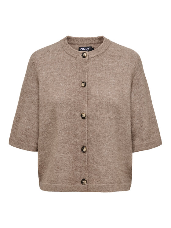 ONLY ONLY Strickjacke Camilla 15348772 Braun Regular Fit