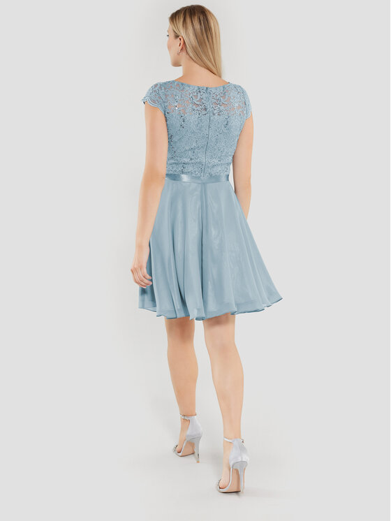 Swing Swing Коктейлна рокля 77760510 Син Regular Fit