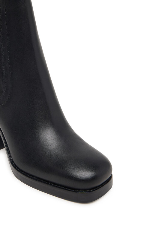 Tommy Hilfiger Tommy Hilfiger Botki Ltr Square Toe Heel Chelsea Boot FW0FW09555 Czarny