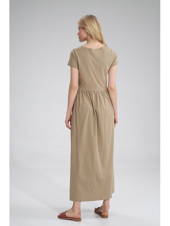 FIGL FIGL Φόρεμα M787 Μπεζ Regular Fit