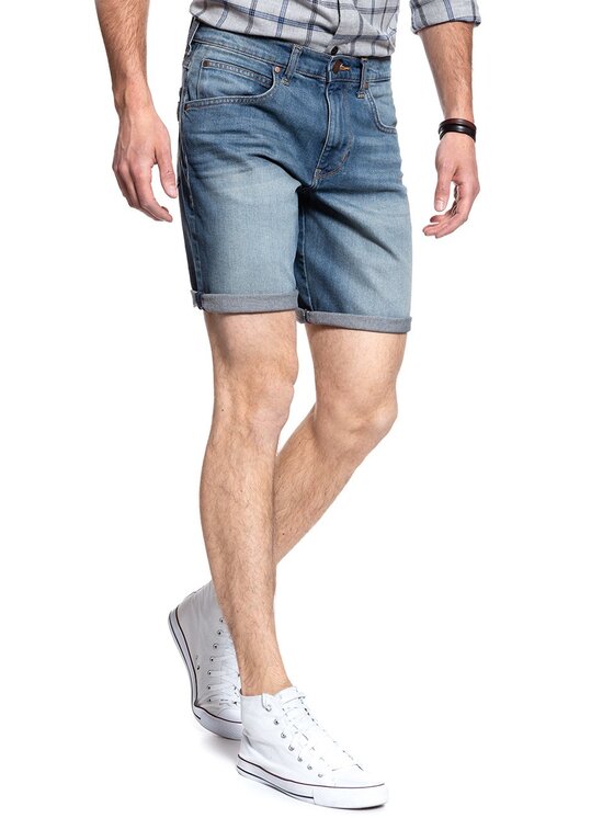 Wrangler Wrangler Szorty jeansowe REGULAR SHORTS Niebieski Regular Fit