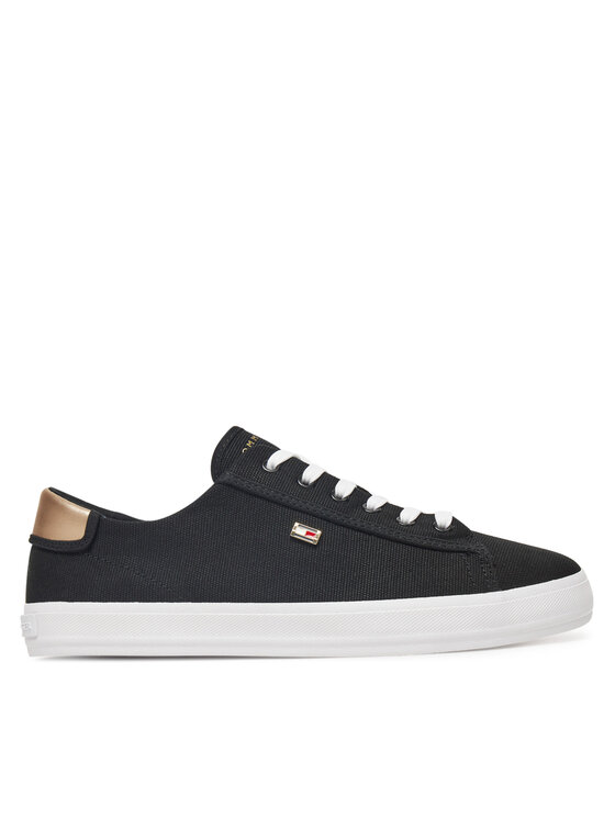 Tommy Hilfiger Tommy Hilfiger Tenisky Vulc Canvas Lace Up Sneaker FW0FW08647 Černá