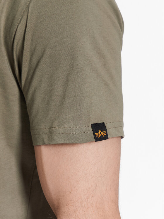 Alpha Industries Alpha Industries Póló Basic 118533 Zöld Regular Fit
