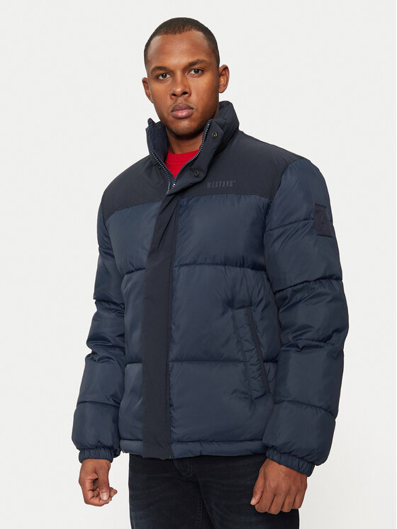 Mustang Mustang Winterjacke Oakfield 1015607 Dunkelblau Regular Fit